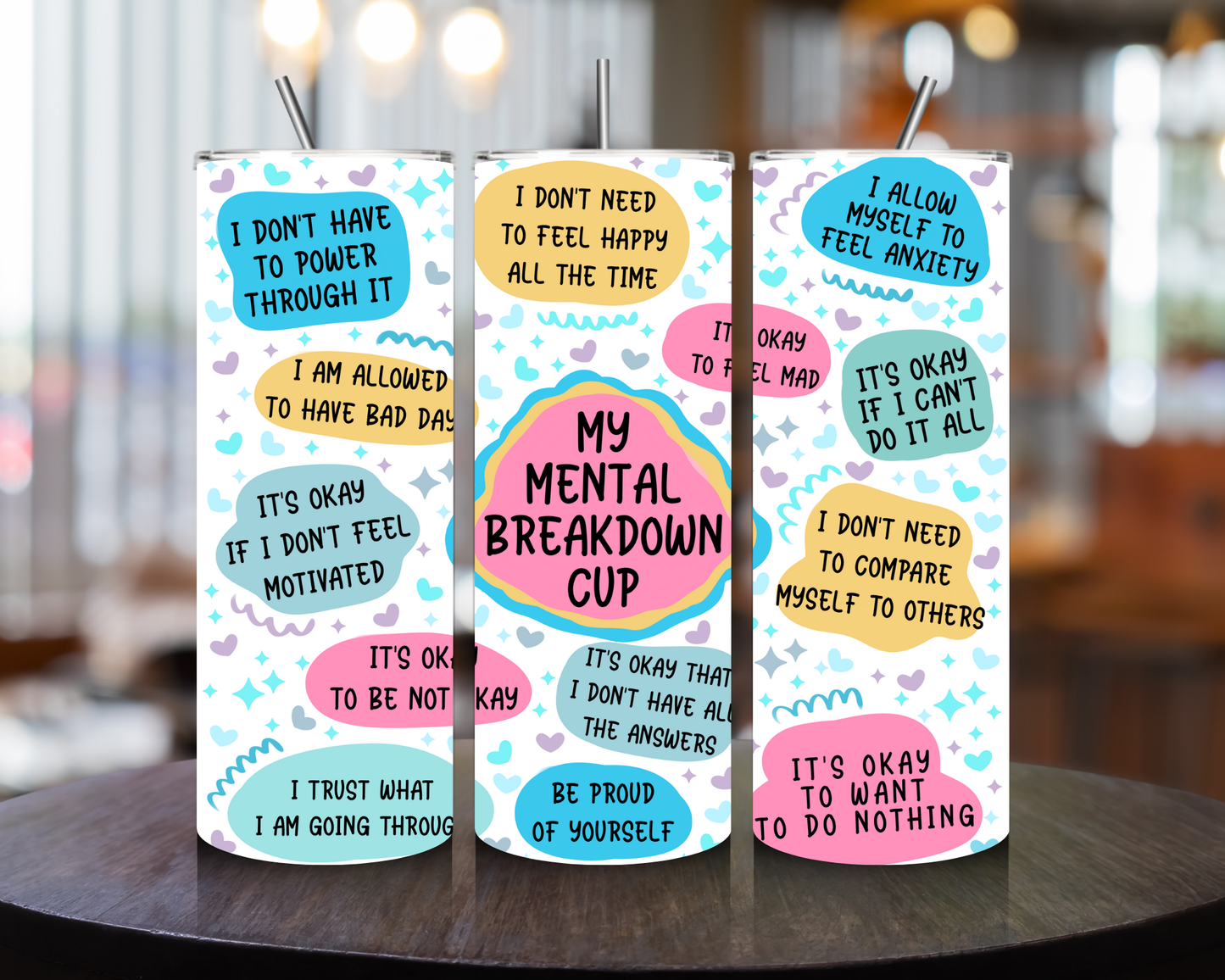 Mental Breakdown" Tumbler – 20oz