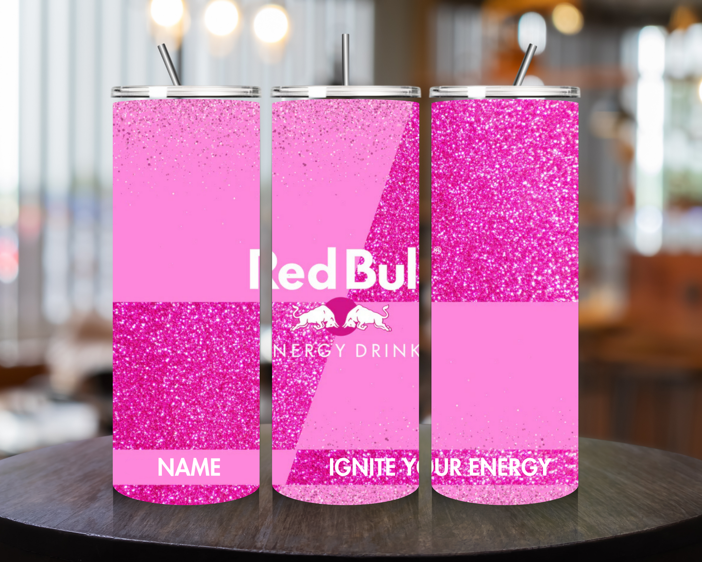 Personalised Energy Drink-Themed 20oz Tumbler – Keeps Drinks Hot or Cold