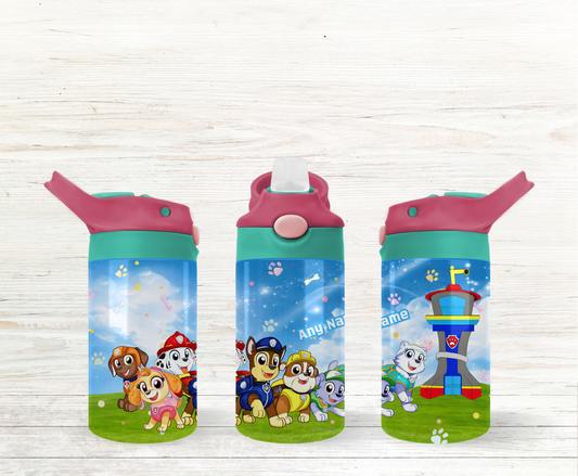 Adorable Paw-ty Puppies 12 oz Water Bottle