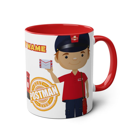 Customized Two-Tone Coffee Mug - Perfect Gift for Postal Workers