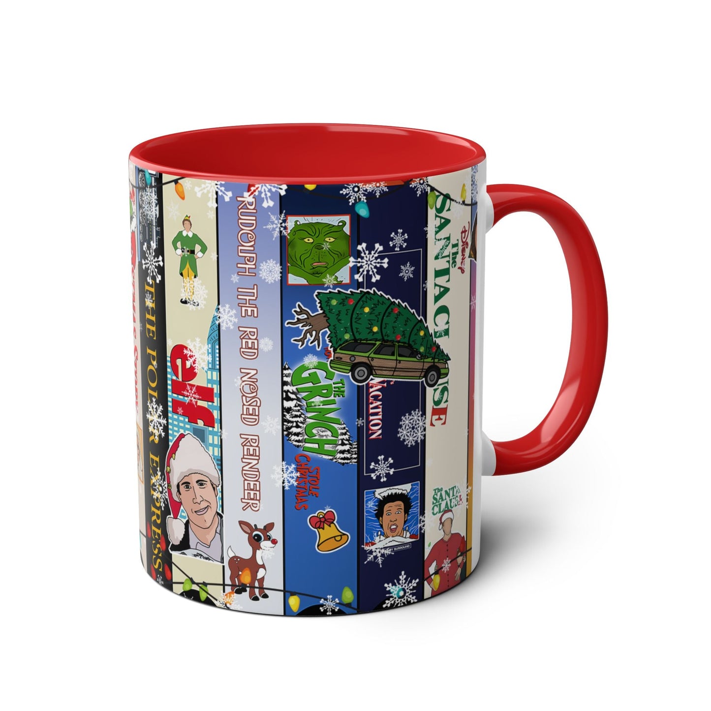 Festive Two-Tone Coffee Mug | 11oz Holiday Movie Collection