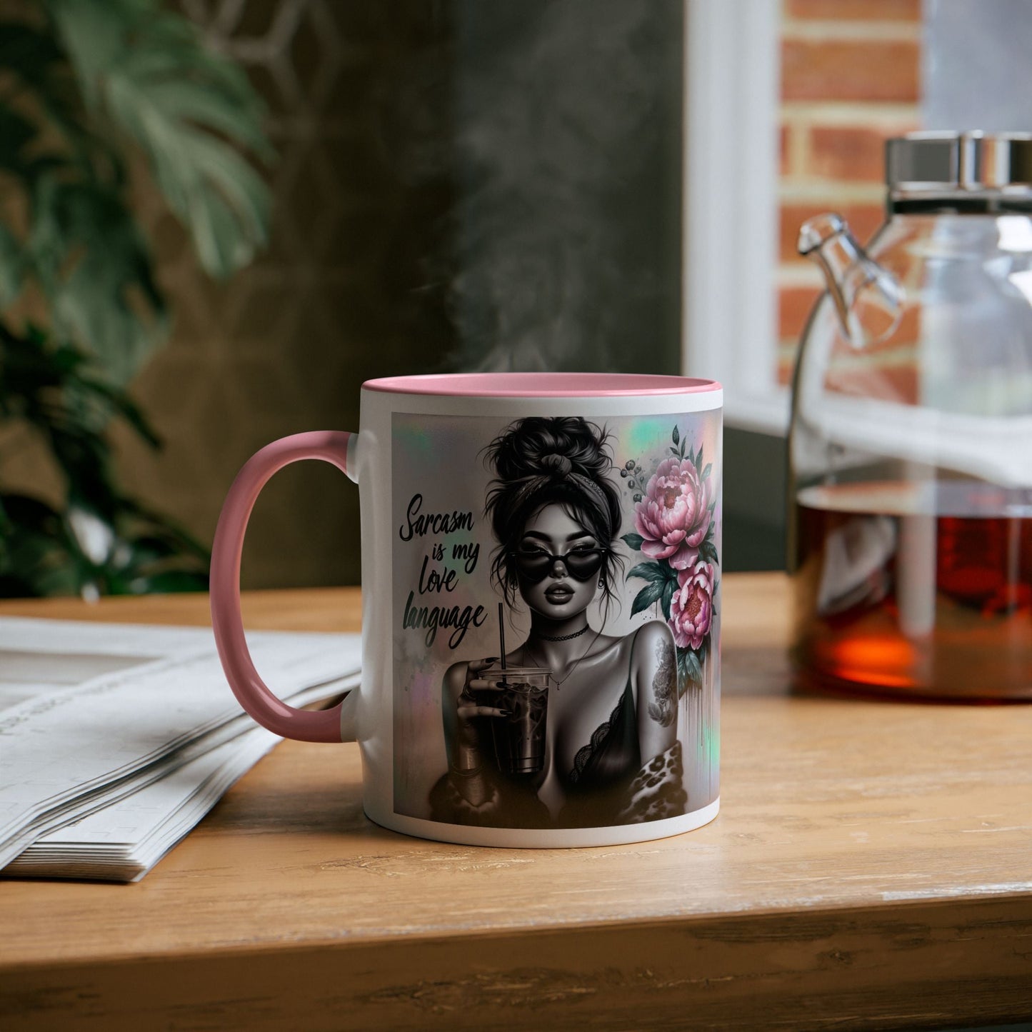 Mug with Color Inside Sassy Girl