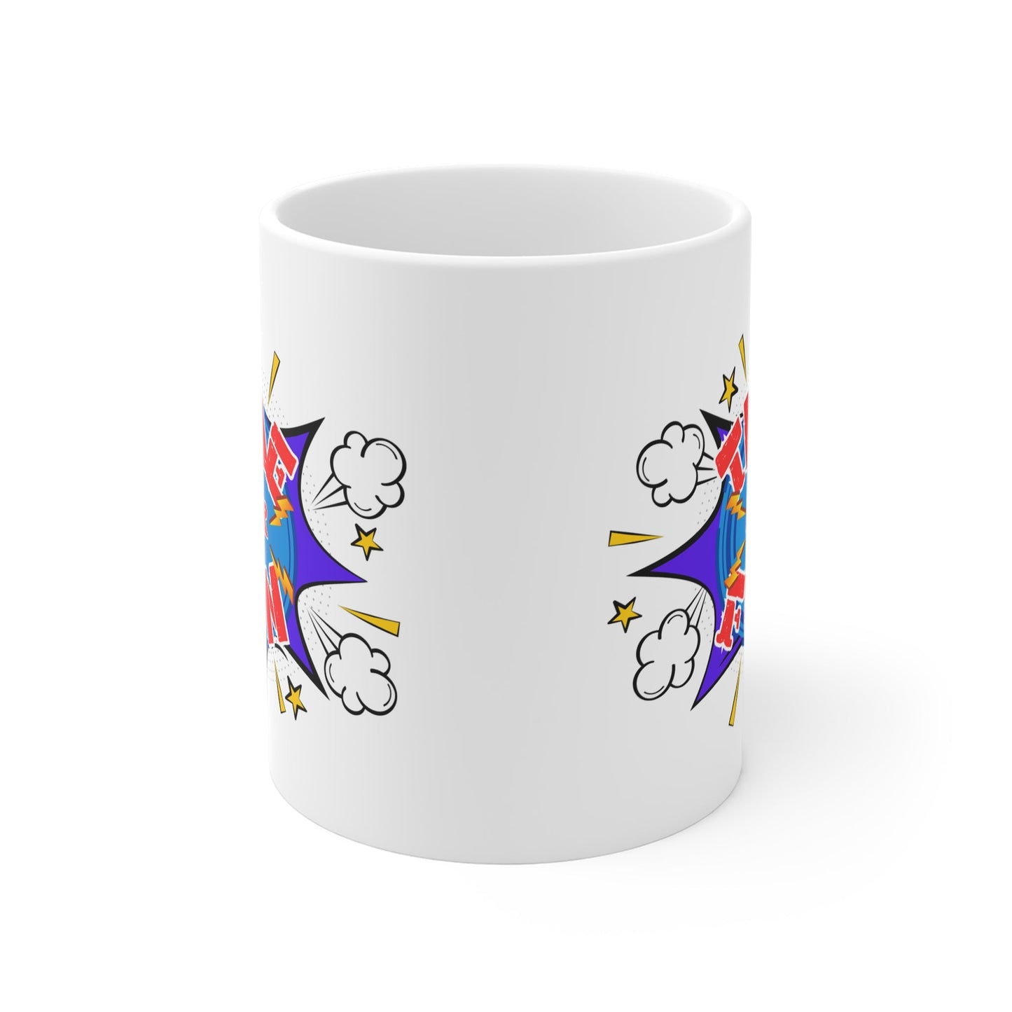 Fun Design 11oz White Mug - Perfect for Coffee Lovers and Gifts