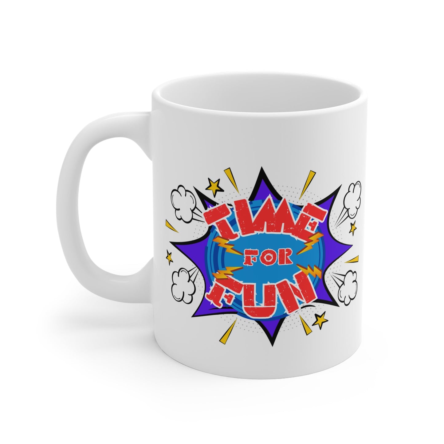 Fun Design 11oz White Mug - Perfect for Coffee Lovers and Gifts