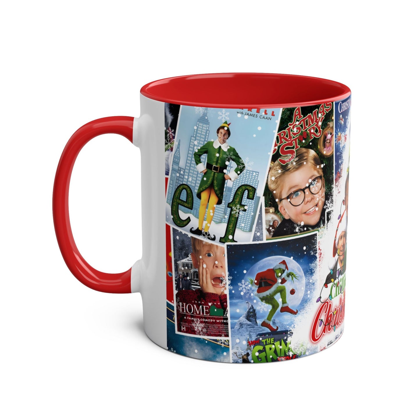 Festive Two-Tone Coffee Mug - 'Chilling with my Christmas Crew' - 11oz