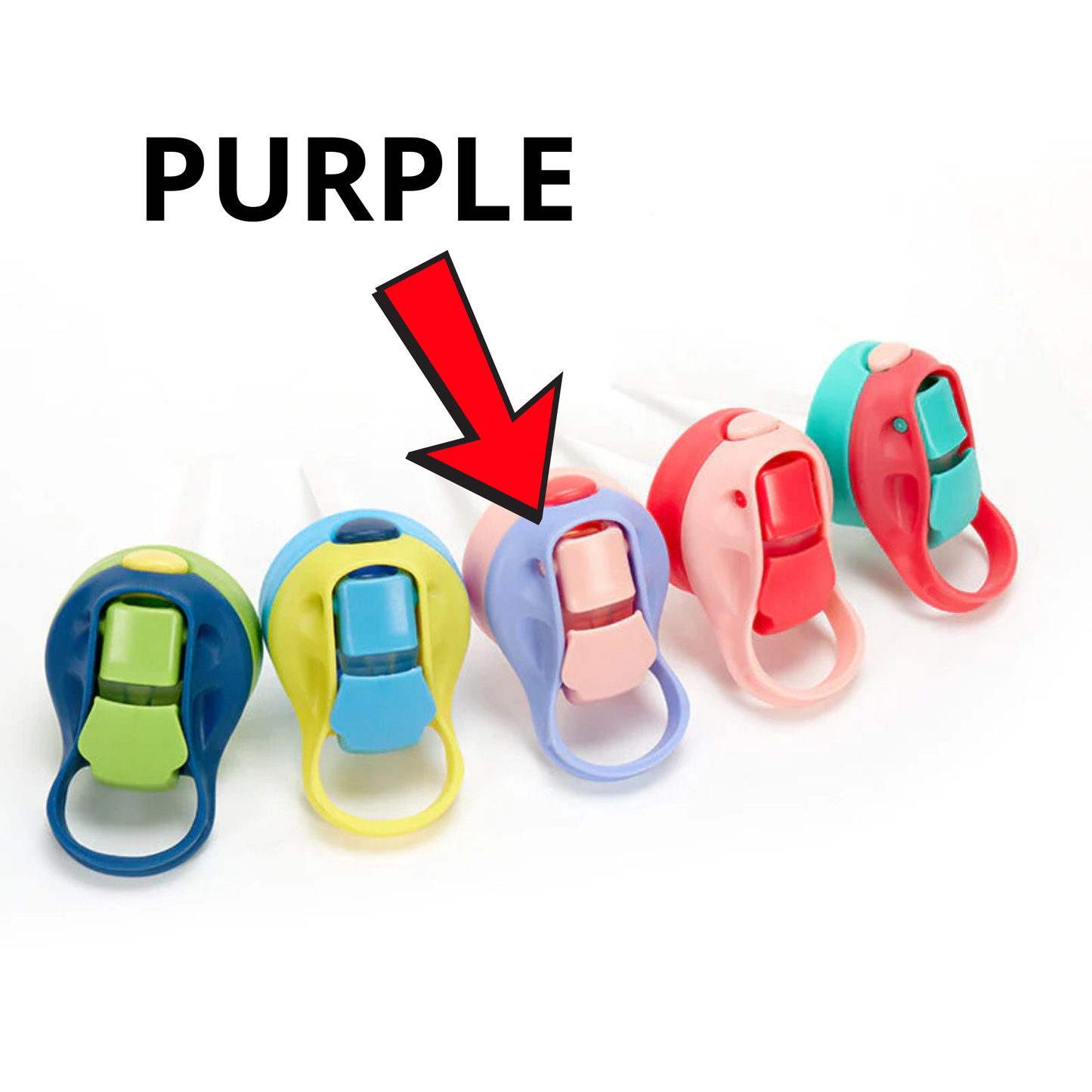 Spare Lid Kids Colourful Water Bottle, Flip lid Integrated Straw 12oz