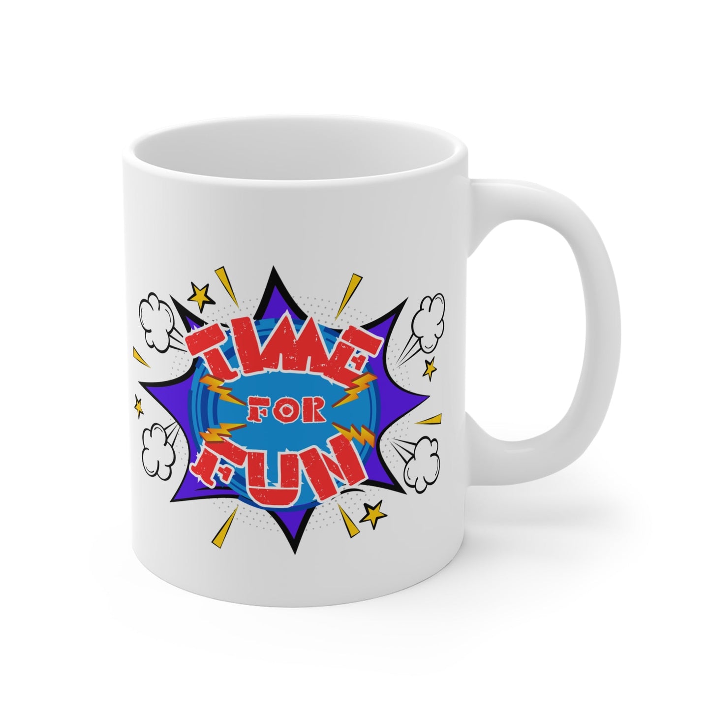 Fun Design 11oz White Mug - Perfect for Coffee Lovers and Gifts