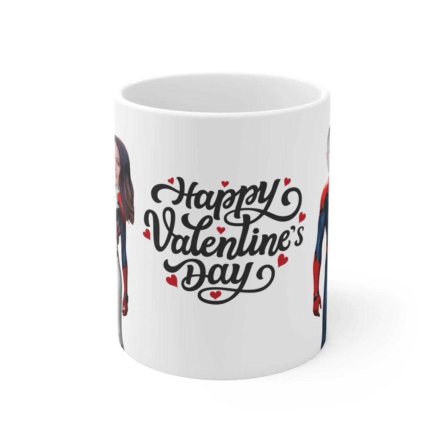 Superhero Couple Mug for Valentine's Day | Caricature with your Photos